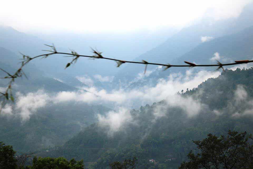 vue de Gangtok au Sikkim